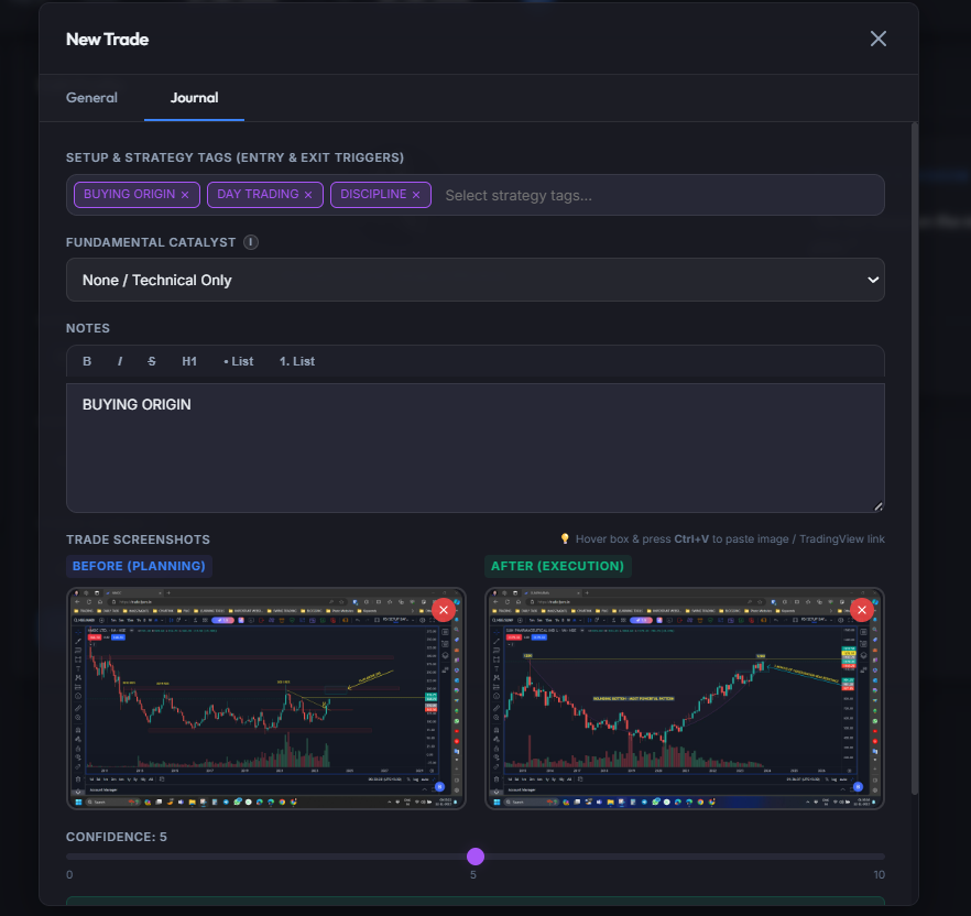 Journal and Mindset Logging